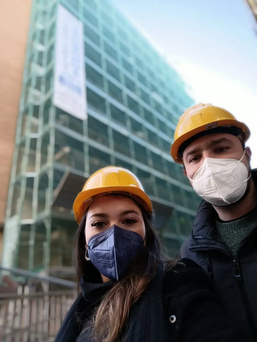 Professionisti PIERRE Engineering durante un’attività in cantiere